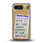fries over salad back phone cover | glass case for oneplus nord 4
