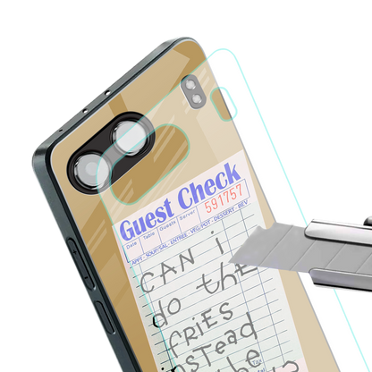 fries over salad back phone cover | glass case for oneplus nord 4