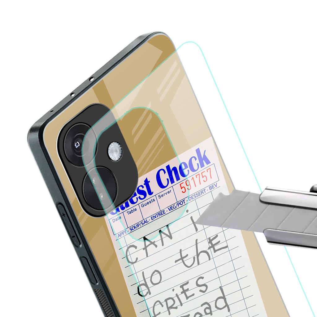 fries over salad back phone cover | glass case for oneplus nord ce 3