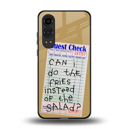 fries over salad back phone cover | glass case for oneplus nord ce 4 lite