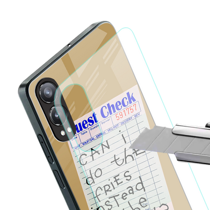fries over salad back phone cover | glass case for oneplus nord ce 4 lite