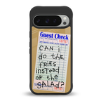 fries over salad back phone cover | glass case for google pixel 9 pro