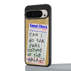 fries over salad back phone cover | glass case for google pixel 9 pro