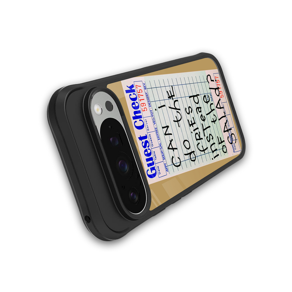 fries over salad back phone cover | glass case for google pixel 9 pro