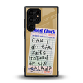 fries over salad back phone cover | glass case for samsung galaxy s23 ultra