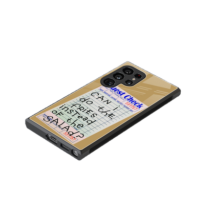 fries over salad back phone cover | glass case for samsung galaxy s23 ultra