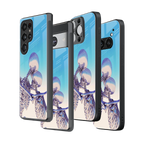 Stylish Glass Back Case for All Smartphones iPhone, Samsung, OnePlus, Pixel, Redmi, Oppo, Vivo, Motorola