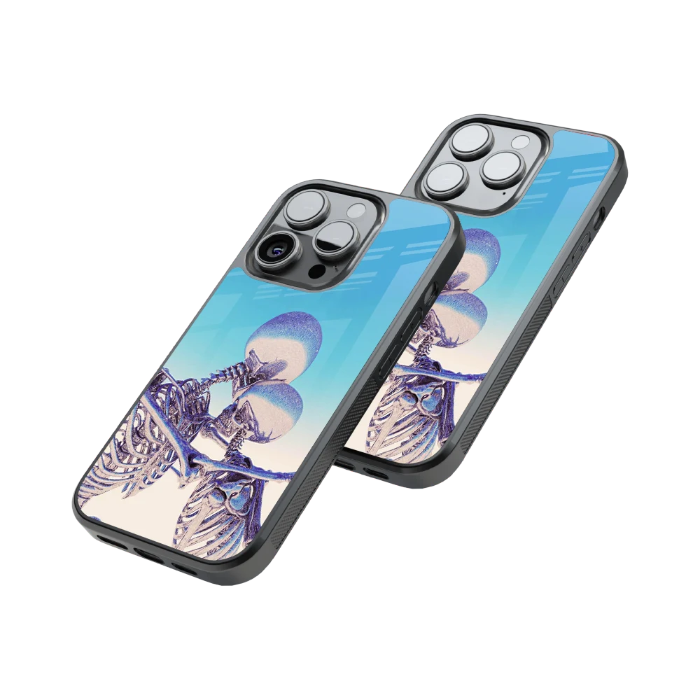Protective Glass Back Phone Case Compatible with iPhone, Samsung, OnePlus, Pixel & More