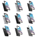 Durable Glass Back Mobile Case for iPhone, Samsung, OnePlus, Google Pixel, Redmi, Vivo, Oppo