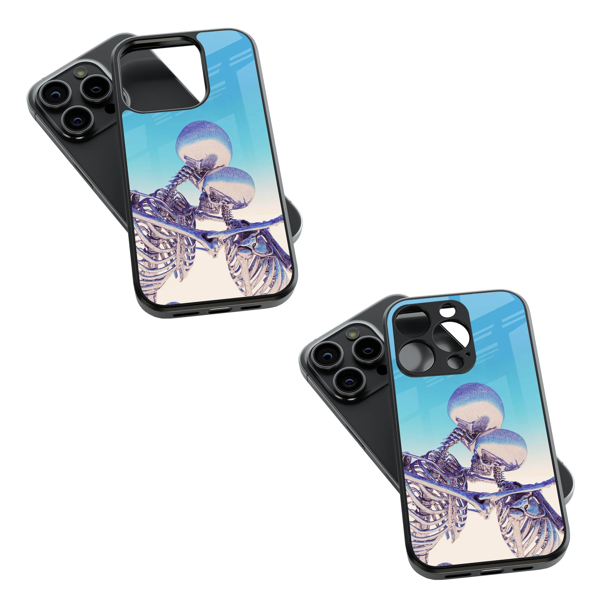 Trendy Glass Back Mobile Case for iPhone, Samsung, Redmi, OnePlus, Google Pixel, Motorola