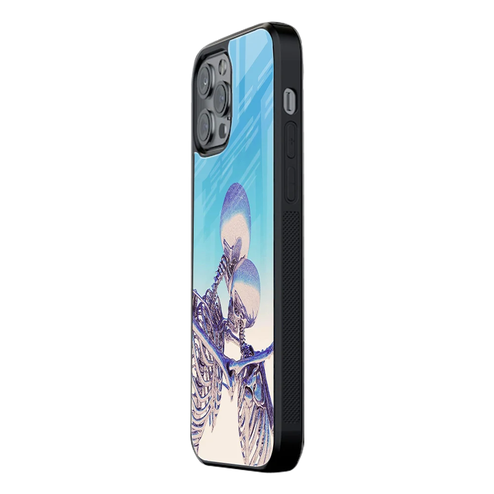 Slim Glass Back Phone Case for Multiple Brands iPhone, Samsung, Redmi, OnePlus, Oppo, Vivo