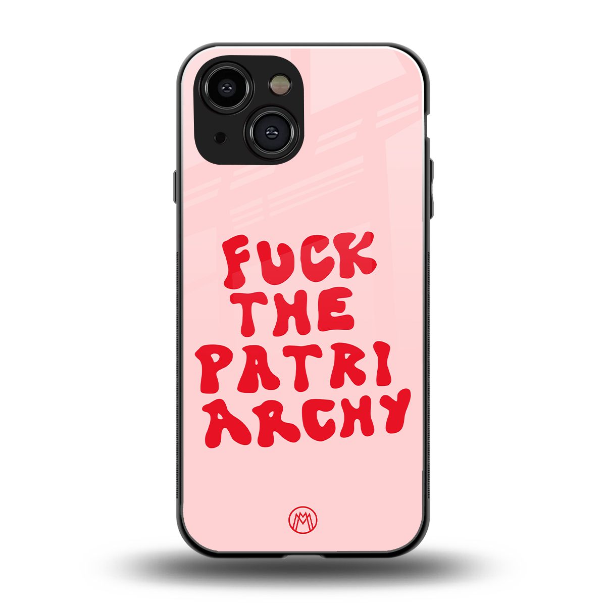 fuck the patriarchy back phone cover | glass case for iphone 13 mini