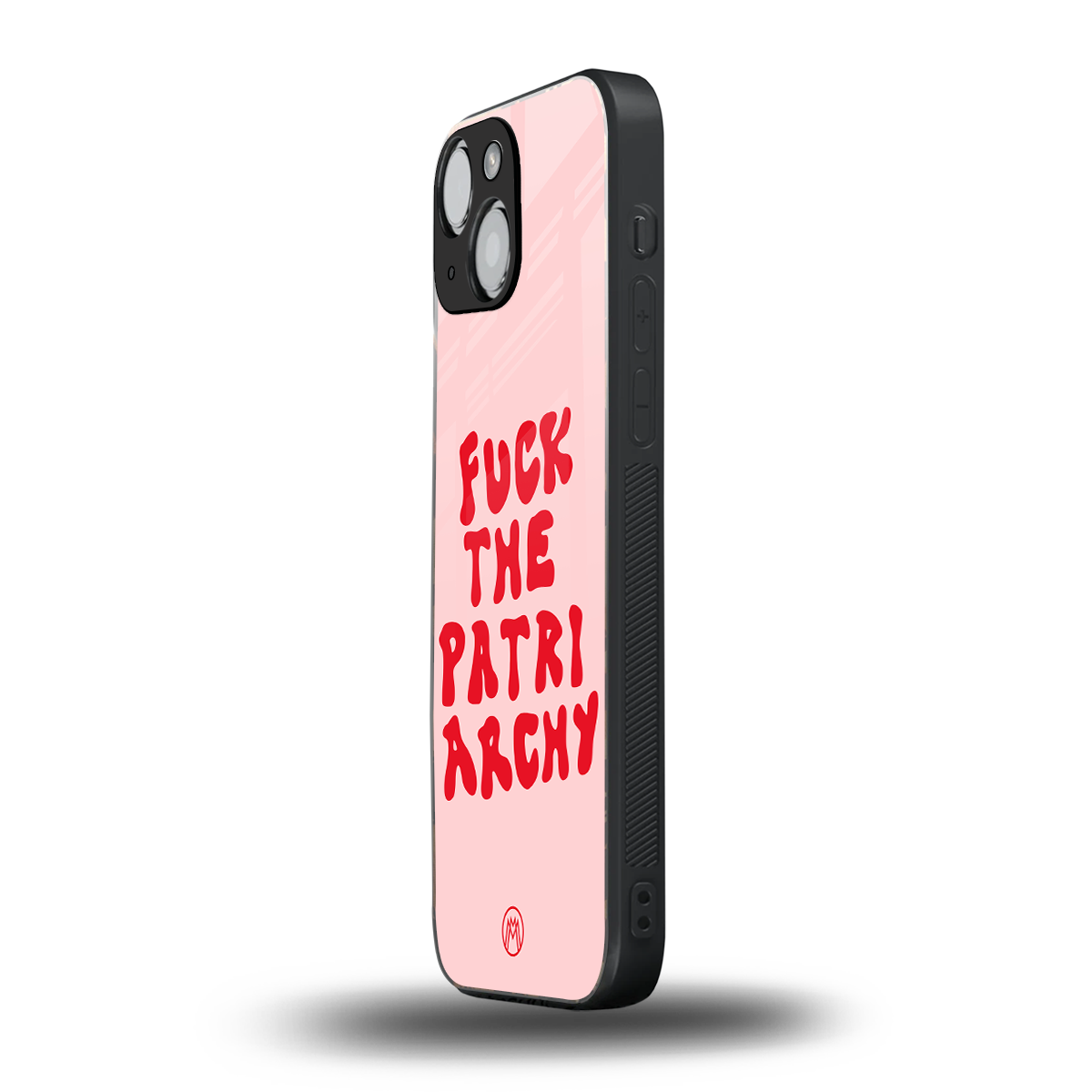 fuck the patriarchy back phone cover | glass case for iphone 13 mini