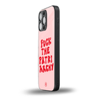 fuck the patriarchy back phone cover | glass case for iphone 13 pro max
