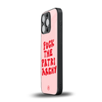 fuck the patriarchy back phone cover | glass case for iphone 13 pro