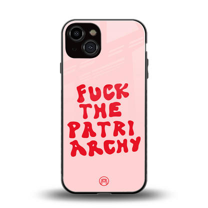 fuck the patriarchy back phone cover | glass case for iphone 13
