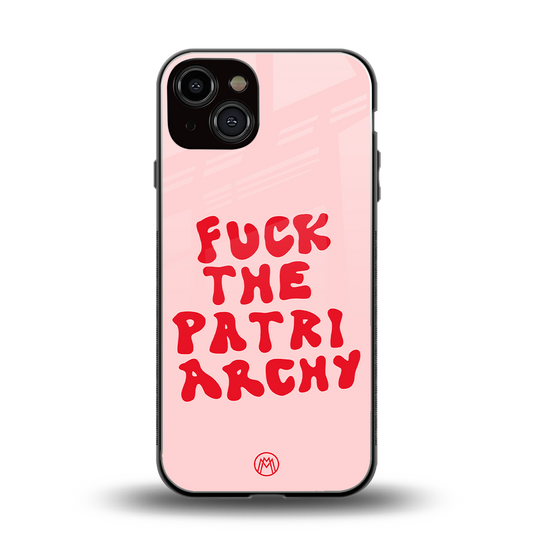 fuck the patriarchy back phone cover | glass case for iphone 13