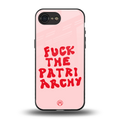fuck the patriarchy back phone cover | glass case for iphone 16e
