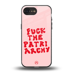 fuck the patriarchy back phone cover | glass case for iphone 16e