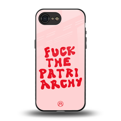 fuck the patriarchy back phone cover | glass case for iphone 16e