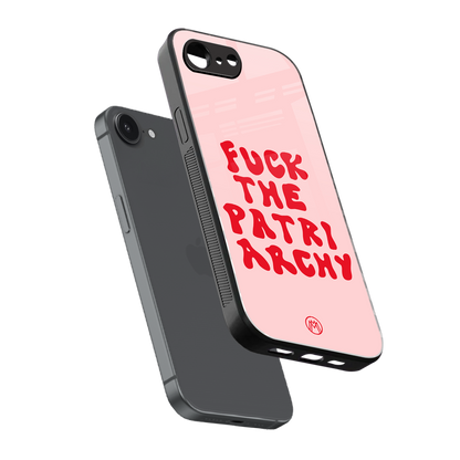 fuck the patriarchy back phone cover | glass case for iphone 16e