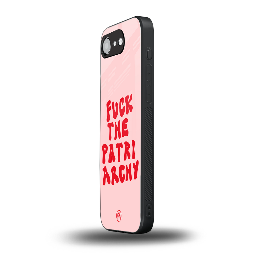 fuck the patriarchy back phone cover | glass case for iphone 16e