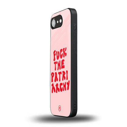 fuck the patriarchy back phone cover | glass case for iphone 16e