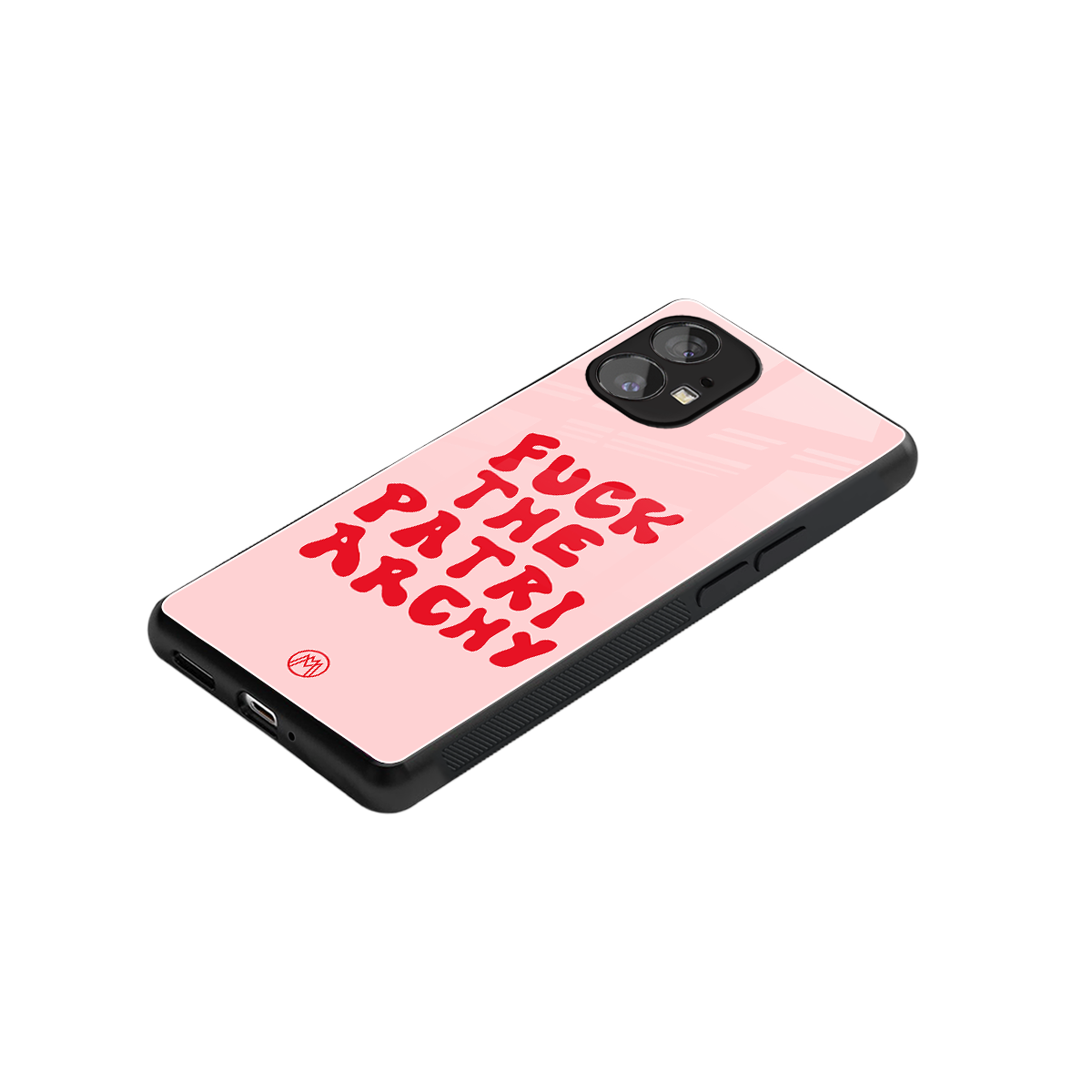 fuck the patriarchy back phone cover | glass case for nothing phone 1