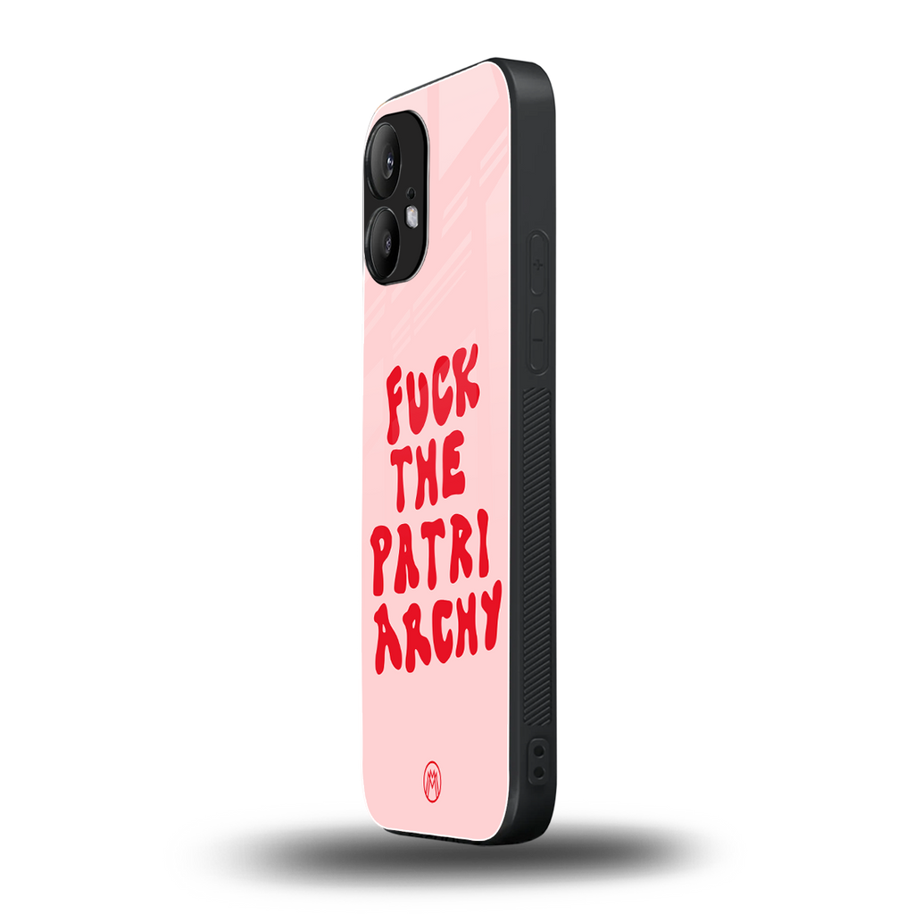 fuck the patriarchy back phone cover | glass case for nothing phone 2