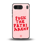 fuck the patriarchy back phone cover | glass case for oneplus nord 4