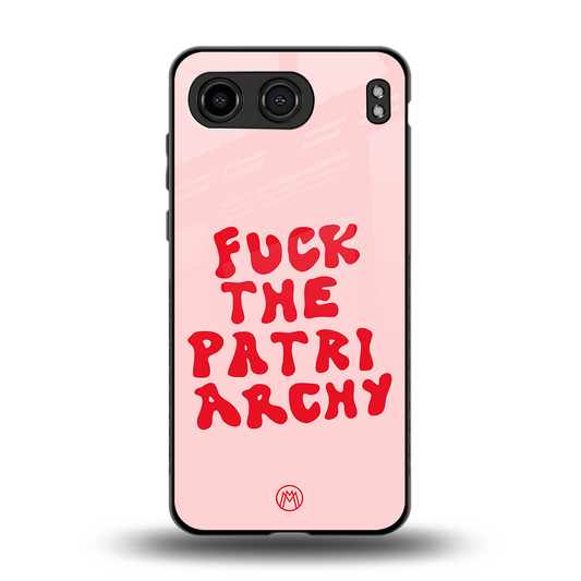 fuck the patriarchy back phone cover | glass case for oneplus nord 4