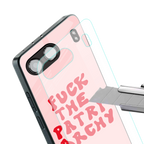 fuck the patriarchy back phone cover | glass case for oneplus nord 4