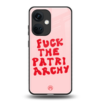 fuck the patriarchy back phone cover | glass case for oneplus nord ce 3