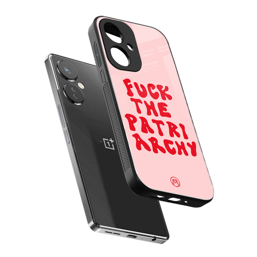 fuck the patriarchy back phone cover | glass case for oneplus nord ce 3