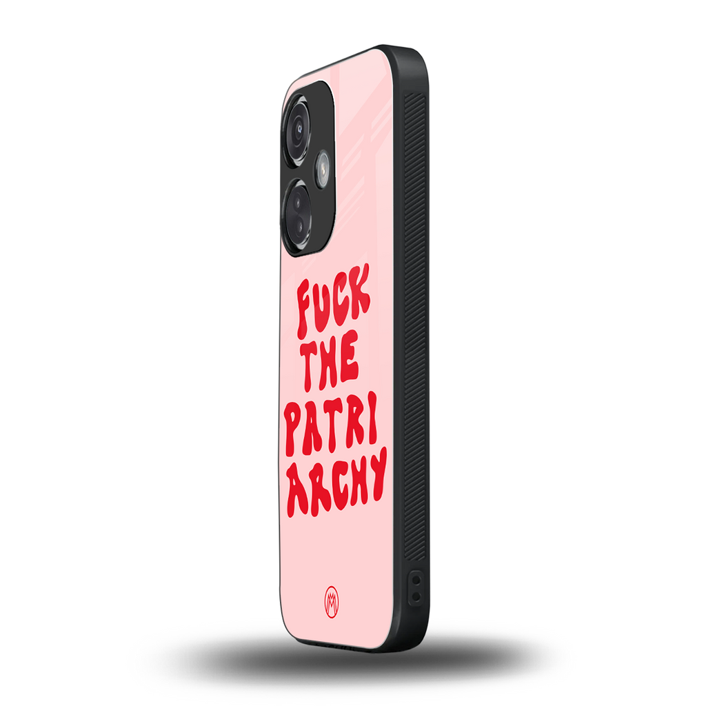 fuck the patriarchy back phone cover | glass case for oneplus nord ce 3