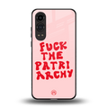 fuck the patriarchy back phone cover | glass case for oneplus nord ce 4 lite