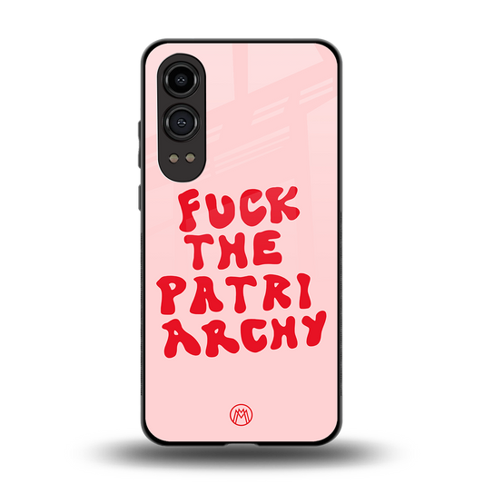 fuck the patriarchy back phone cover | glass case for oneplus nord ce 4 lite