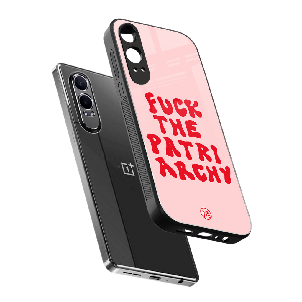 fuck the patriarchy back phone cover | glass case for oneplus nord ce 4 lite