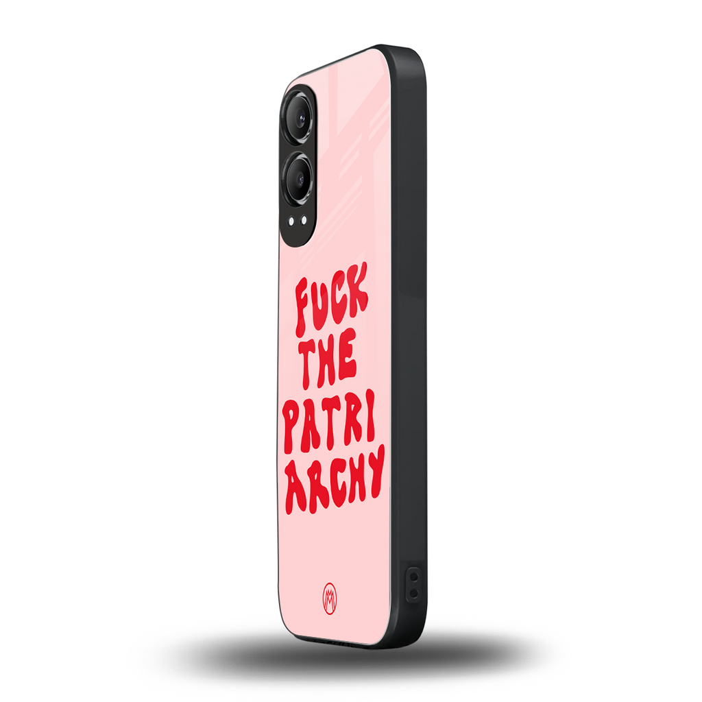fuck the patriarchy back phone cover | glass case for oneplus nord ce 4 lite