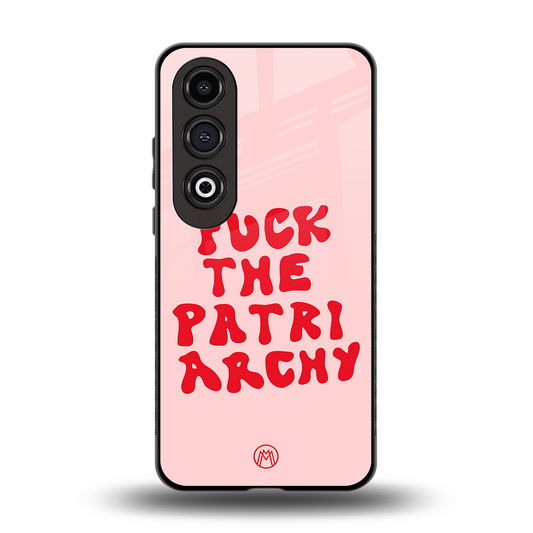 fuck the patriarchy back phone cover | glass case for oneplus nord ce 4