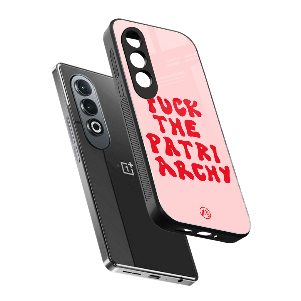 fuck the patriarchy back phone cover | glass case for oneplus nord ce 4
