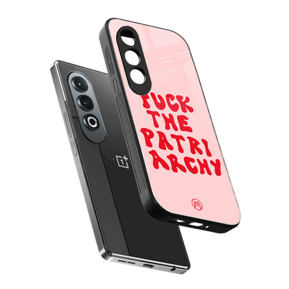 fuck the patriarchy back phone cover | glass case for oneplus nord ce 4