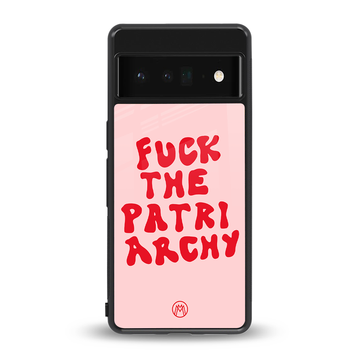 fuck the patriarchy back phone cover | glass case for google pixel 6 pro