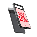 fuck the patriarchy back phone cover | glass case for google pixel 6 pro