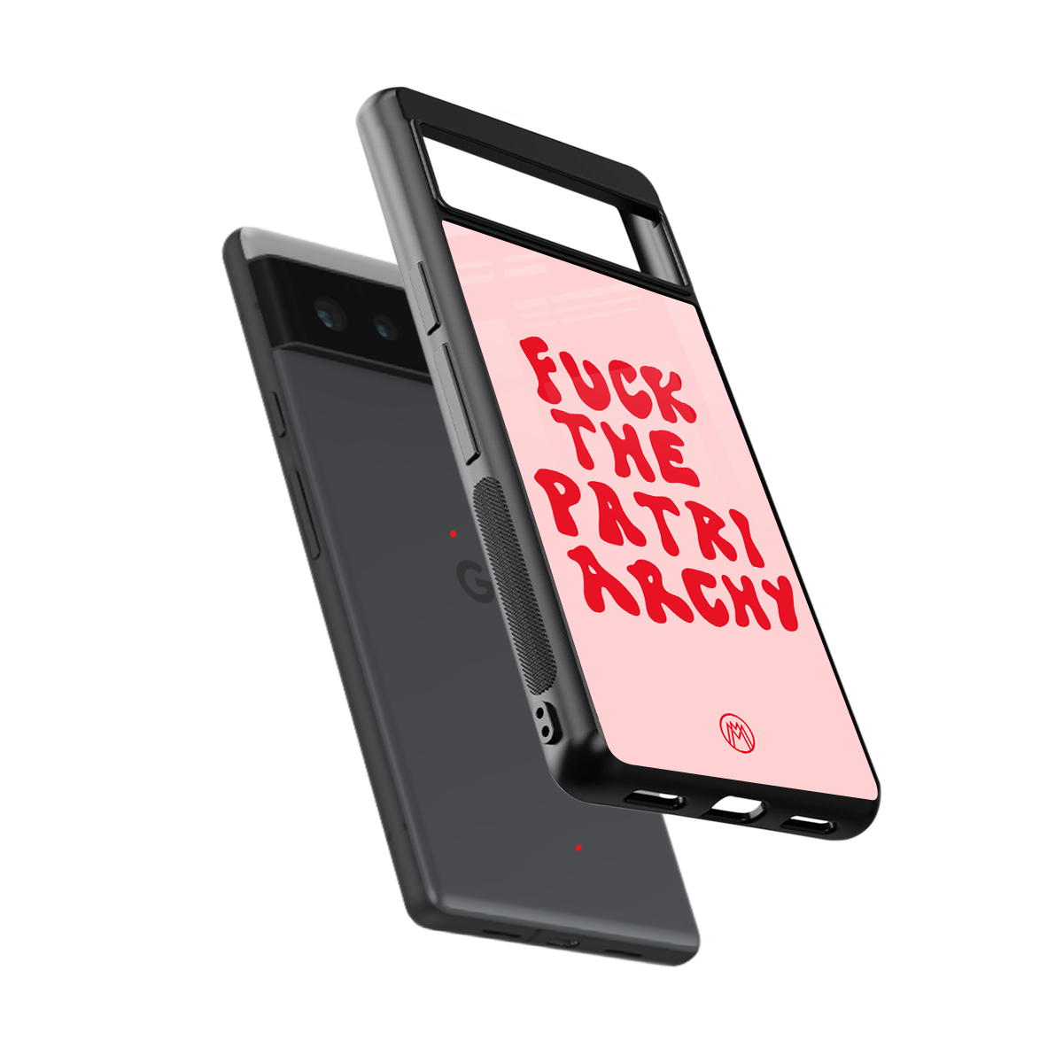fuck the patriarchy back phone cover | glass case for google pixel 6