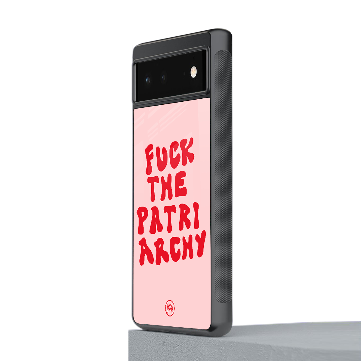fuck the patriarchy back phone cover | glass case for google pixel 6