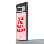 fuck the patriarchy back phone cover | glass case for Google Pixel 8