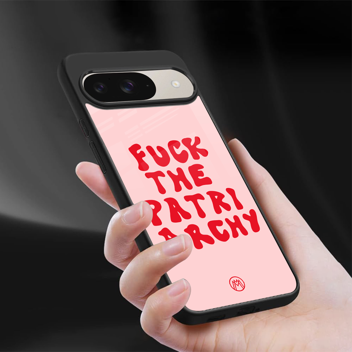fuck the patriarchy back phone cover | glass case for google pixel 9