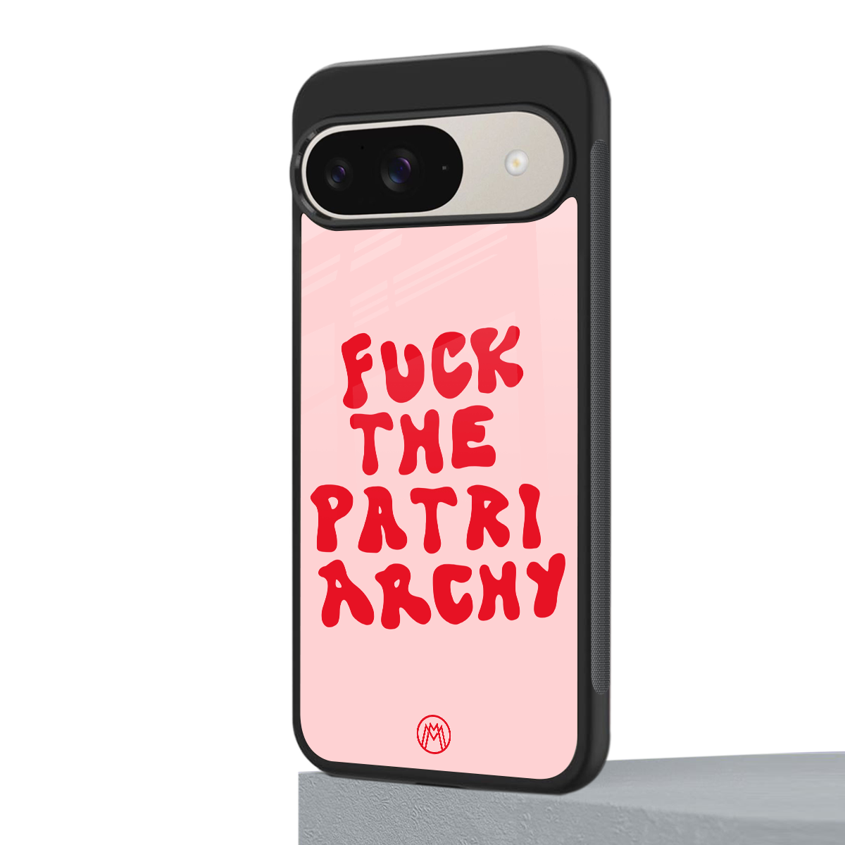 fuck the patriarchy back phone cover | glass case for google pixel 9