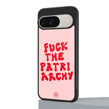 fuck the patriarchy back phone cover | glass case for google pixel 9